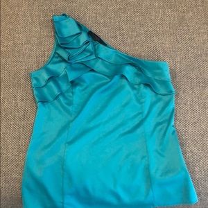 Limited One Shoulder Silk Top